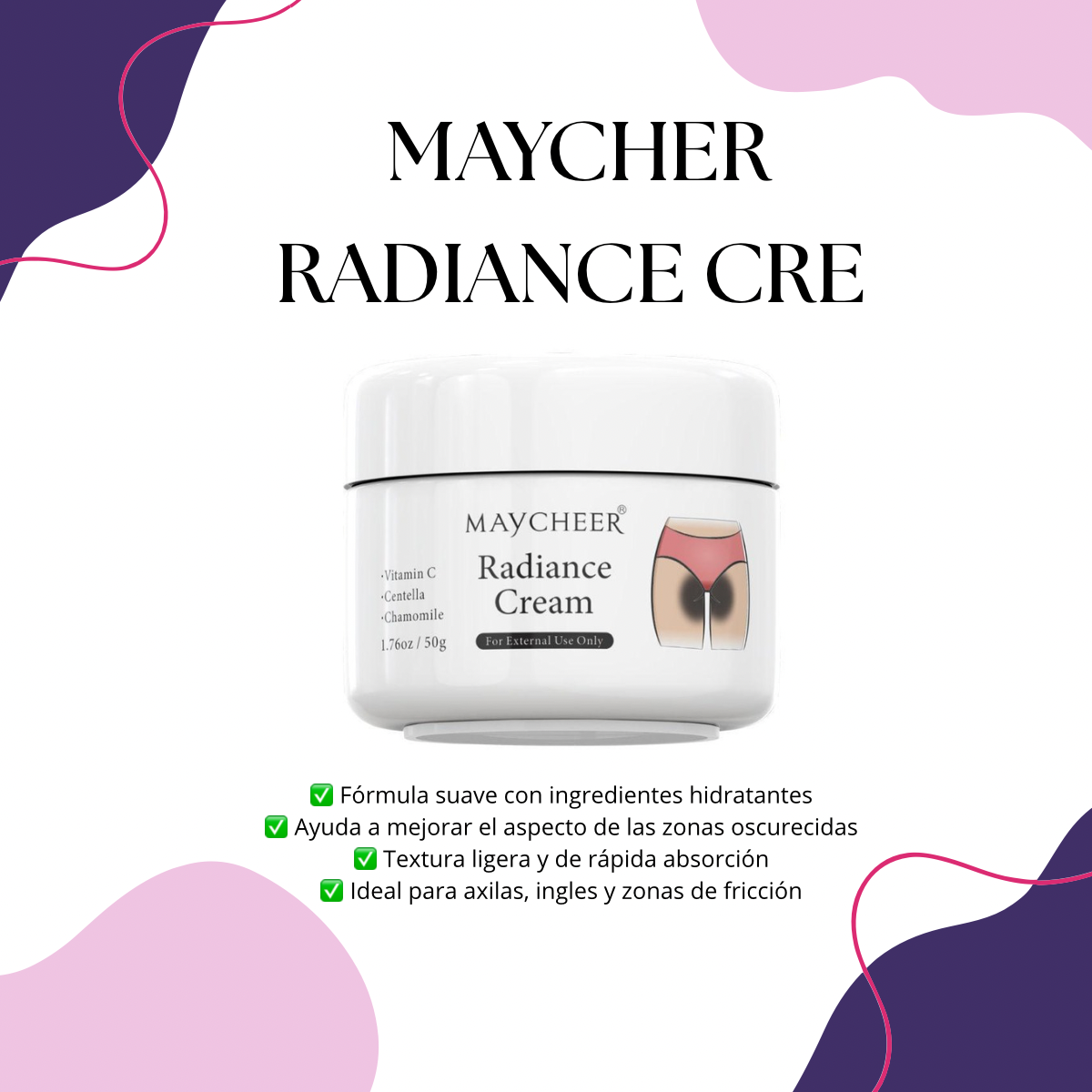 CREMA MAYCHEER ACALARADORA Y BLANQUEADOR